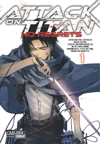 Buchcover und Innenansicht für das Buch: Attack on Titan - No Regrets 1
