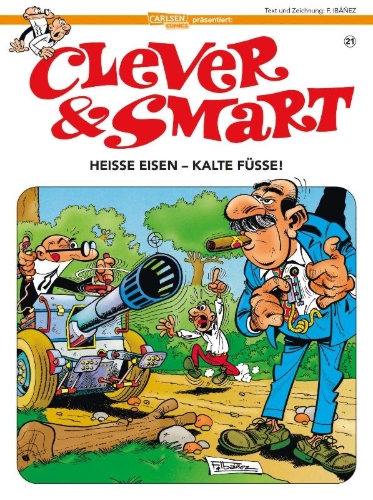 Buchcover und Innenansicht für das Buch: Mortadelo y Filemón. ¡A las Armas!