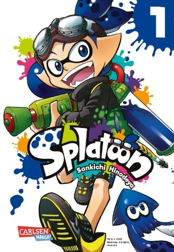 Buchcover und Innenansicht für das Buch: Splatoon