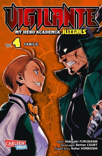 Buchcover und Innenansicht für das Buch: Vigilante: Boku no Hero Academia Illegals
