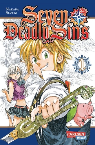Buchcover und Innenansicht für das Buch: Nanatsu no Taizai