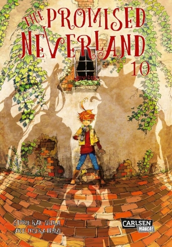 Buchcover und Innenansicht für das Buch: Yakusoku no Neverland