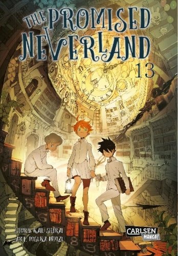 Buchcover und Innenansicht für das Buch: Yakusoku no Neverland