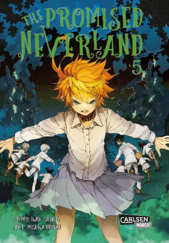 Buchcover und Innenansicht für das Buch: Yakusoku no Neverland