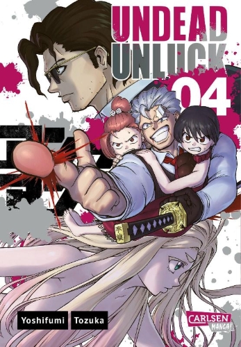 Buchcover und Innenansicht für das Buch: Undead Unluck