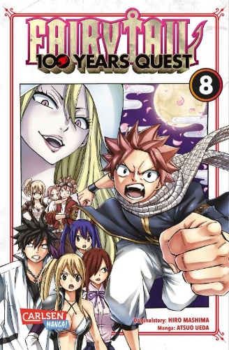 Buchcover und Innenansicht für das Buch: Fairy Tail: 100 Years Quest