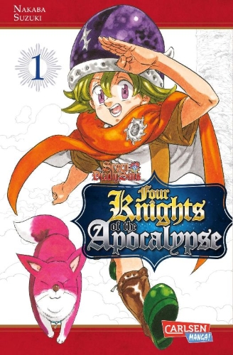 Buchcover und Innenansicht für das Buch: Mokushiroku no yonkishi