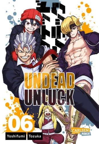 Buchcover und Innenansicht für das Buch: Undead Unluck