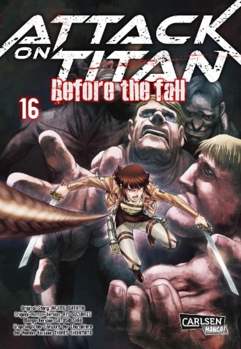 Buchcover und Innenansicht für das Buch: Shingeki no Kyojin - Before the Fall