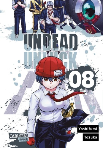 Buchcover und Innenansicht für das Buch: Undead Unluck