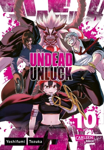 Buchcover und Innenansicht für das Buch: Undead Unluck