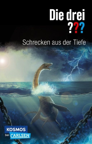 Buchcover und Innenansicht für das Buch: Die drei ???: Schrecken aus der Tiefe