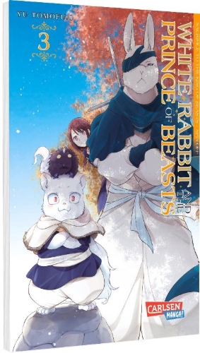 Buchcover und Innenansicht für das Buch: Shiro Usagi to Kemono no Ouji: Niehime to Kemono no Ou Spin-off