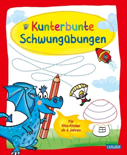 Buchcover und Innenansicht für das Buch: Kunterbunte Schwungübungen