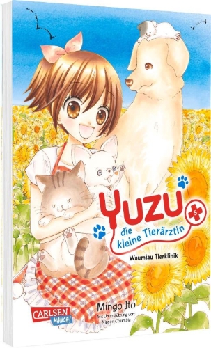 Buchcover und Innenansicht für das Buch: Yuzu no Dobutsu Karte