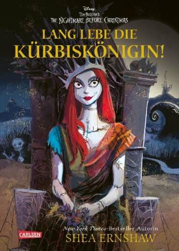 Buchcover und Innenansicht für das Buch: Disney: Lang lebe die Kürbiskönigin! (nach Tim Burton's the Nightmare before Christmas)
