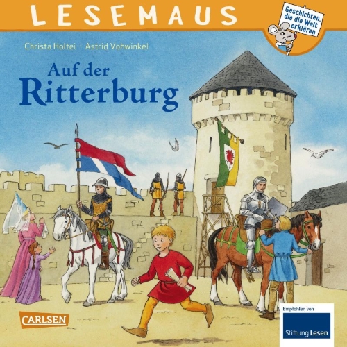 Buchcover und Innenansicht für das Buch: LESEMAUS 105: Auf der Ritterburg