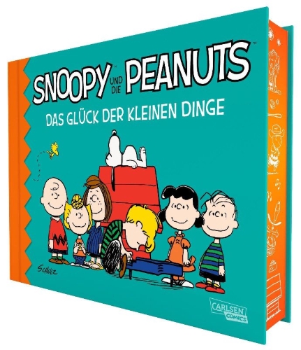 Buchcover und Innenansicht für das Buch: Snoopy und die Peanuts 0: Snoopy und die Peanuts - Das Glück der kleinen Dinge