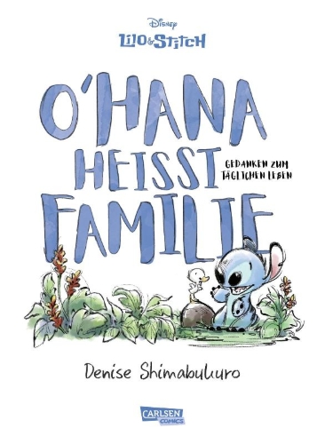 Buchcover und Innenansicht für das Buch: 'Ohana Means Family. Musings on Everyday Life