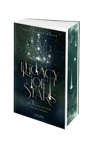 Buchcover und Innenansicht für das Buch: Legacy of Stars 1: Gezeichnetes Schicksal