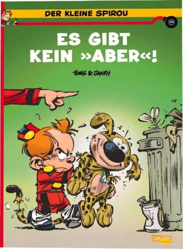 Buchcover und Innenansicht für das Buch: Le Petit Spirou: Y a pas de ' mais ' !