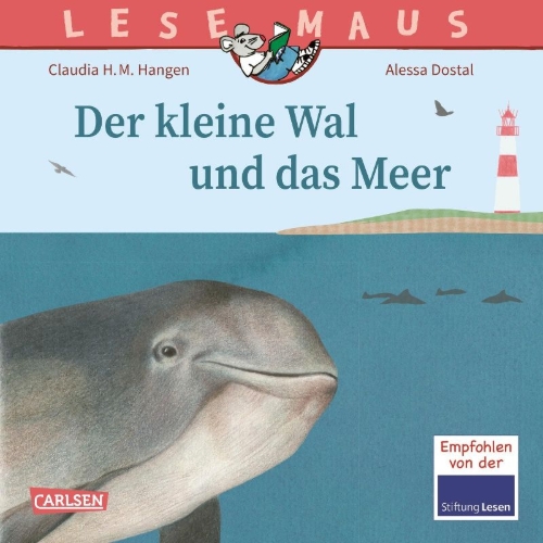 Buchcover und Innenansicht für das Buch: LESEMAUS 135: Der kleine Wal und das Meer