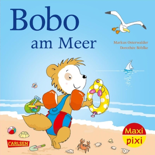 Buchcover und Innenansicht für das Buch: Maxi Pixi 353: VE 5 Bobo am Meer (5 Exemplare)