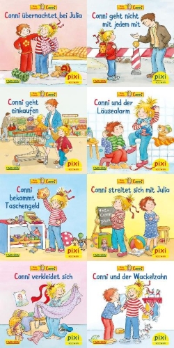 Buchcover und Innenansicht für das Buch: Pixi-Serie Nr. 260. Meine Freundin Conni (8x8 Exemplare)