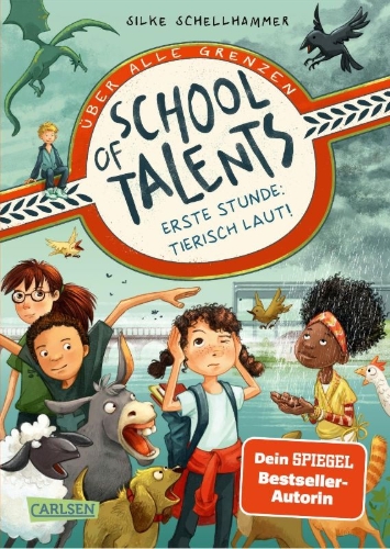 Buchcover und Innenansicht für das Buch: School of Talents 1: Erste Stunde: Tierisch laut!