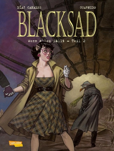 Buchcover und Innenansicht für das Buch: Blacksad 7: Wenn alles fällt - Teil 2