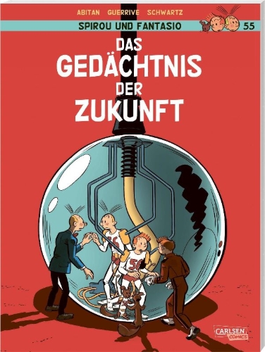Buchcover und Innenansicht für das Buch: Spirou et Fantasio - Cahiers Tome 1 - La mémoire du futur - Cahiers 1/2