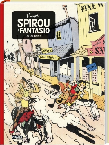 Buchcover und Innenansicht für das Buch: Spirou et Fantasio - L´intégrale 1 - Les débuts d´un dessinateur