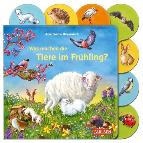 Buchcover und Innenansicht für das Buch: Was machen die Tiere im Frühling?