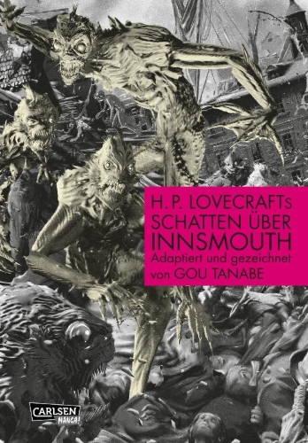 Buchcover und Innenansicht für das Buch: Innsmouth no Kage - Lovecraft Kessakushuu