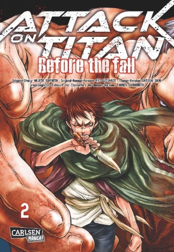 Buchcover und Innenansicht für das Buch: Shingeki no Kyojin - Before the Fall