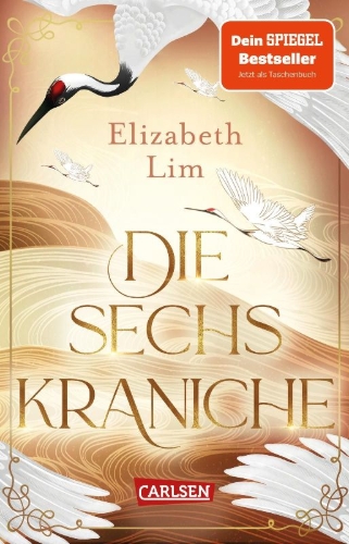 Buchcover und Innenansicht für das Buch: Six Crimson Cranes