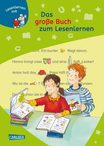 Buchcover und Innenansicht für das Buch: Das große Buch zum Lesenlernen