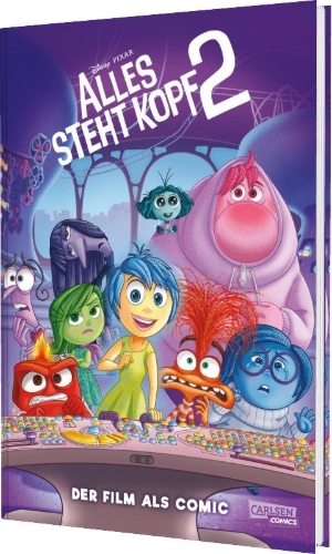 Buchcover und Innenansicht für das Buch: The Story of the Movie in Comics. Inside Out 2