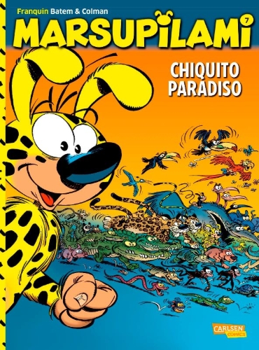 Buchcover und Innenansicht für das Buch: Marsupilami 22 - Chiquito Paradiso