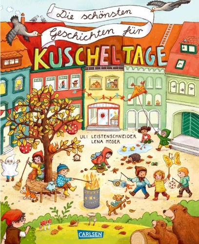 Buchcover und Innenansicht für das Buch: Die schönsten Geschichten für Kuscheltage