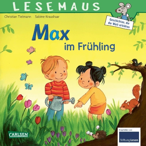 Buchcover und Innenansicht für das Buch: LESEMAUS 29: Max im Frühling