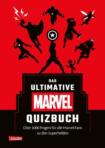 Buchcover und Innenansicht für das Buch: Marvel: Das ultimative MARVEL Quizbuch
