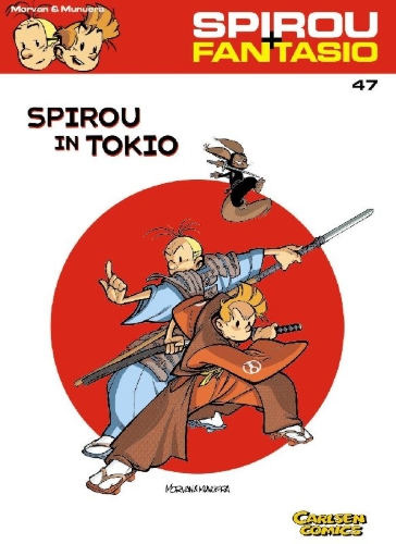 Buchcover und Innenansicht für das Buch: Spirou à Tokyo