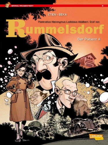 Buchcover und Innenansicht für das Buch: Le patient A
