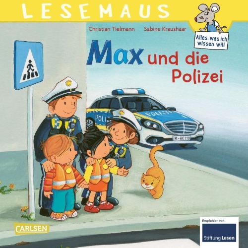Buchcover und Innenansicht für das Buch: LESEMAUS 15: Max und die Polizei