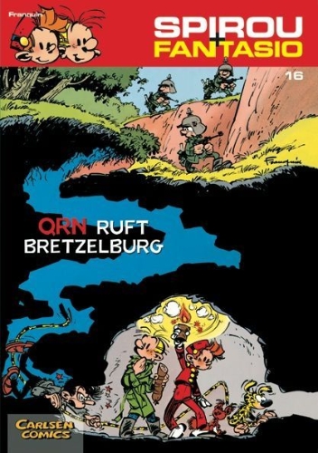 Buchcover und Innenansicht für das Buch: QRN sur Bretzelburg