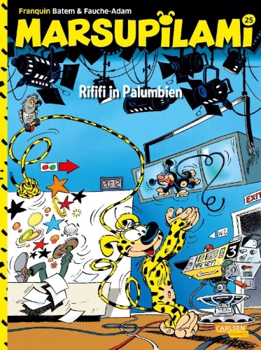 Buchcover und Innenansicht für das Buch: Marsupilami 10: Rififi en Palombie