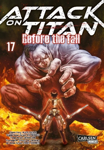Buchcover und Innenansicht für das Buch: Shingeki no Kyojin - Before the Fall