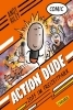 Buchcover und Innenansicht für das Buch: Action Dude 1: Zoff im Freizeitpark