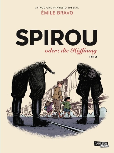 Buchcover und Innenansicht für das Buch: Spirou ou l'espoir malgré tout: Un départ vers la fin